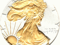 American Silber Eagle 1 Unze gilded