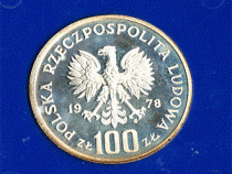 Polen 100 Zlotych Silber 1978 Janusz Korczak