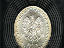 Polen 100 Zlotych Silber 1975  XXX Rocznica Zwyciestwa nad Faszyzmen