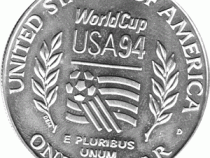 1 Dollar USA, Silbermünze 1994, Fußball-WM 