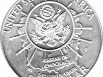1 Dollar USA, Silbermünze 1991, Mt.Rushmore