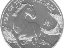 1 Unze Silber 2 Pfund Lunar Pferd 2014