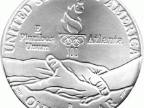 1 Dollar USA, Silbermünze 1995, Leichtathletik Sprinter Olympische Spiele