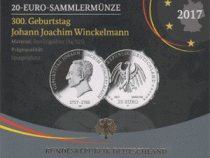 20 Euro Silber Gedenkmünze PP 2017 Johann Winckelmann