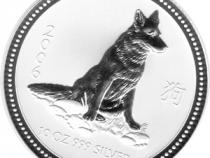 Lunar I Silbermünze Australien Hund 10 Unzen 2006 Perth Mint