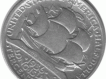 Halve Dollar 1936 Long Island 1/2 Silber Dollar