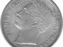 Altdeutschland Württemberg 1/2 Gulden Wilhelm 1844