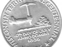 Halve Dollar 1936 Wisconsin 1/2 Silber Dollar