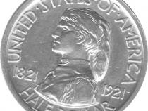 Halve Dollar 1921 Missouri 1/2 Silber Dollar