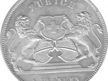 Schweiz 5 Franken 1859 Zürich Schützentaler