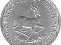 Südafrika 50 Cent Jan van Riebeeck Springbock 1964