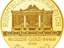 1/2 Unze Wiener Philharmoniker Gold