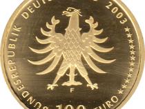 100 Euro Goldmünze 2003 UNESCO Weltkulturerbe Stadt Quedlinburg