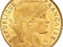 10 Franc Frankreich Marianne Hahn 1899-1914