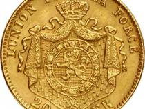 20 Francs Belgien Leopold II 1867-1882