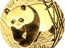 China Panda 1 Unze 2002 Goldpanda 500 Yuan