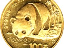 China Panda 1 Unze 1987 Goldpanda 100 Yuan