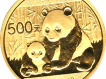 China Panda 1 Unze 2012 Goldpanda 500 Yuan