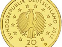 20 Euro Goldmünze Fichte 2012 Deutscher Wald mit Zertifikat