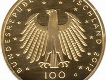 100 Euro Goldmünze 2012 UNESCO Weltkulturerbe Stadt Aachener Dom