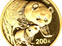 China Panda 1/2 Unze 2004 Goldpanda 200 Yuan