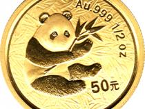 China Panda 1/2 Unze 2000 Goldpanda 50 Yuan
