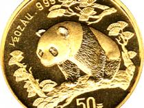 China Panda 1/2 Unze 1997 Goldpanda 50 Yuan
