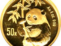 China Panda 1/2 Unze 1995 Goldpanda 50 Yuan