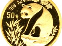China Panda 1/2 Unze 1993 Goldpanda 50 Yuan