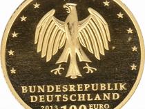 100 Euro Goldmünze 2013 UNESCO Weltkulturerbe Stadt Dessau Wörlitz
