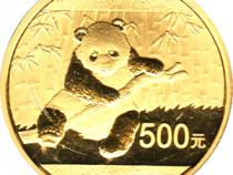 China Panda 1 Unze 2014 Goldpanda 500 Yuan