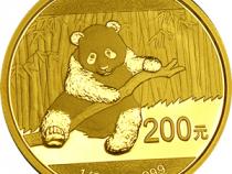 China Panda 1/2 Unze 2014 Goldpanda 200 Yuan