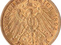 20 Mark Kaiserreich Baden 1894-1895 Friedrich I Jaeger 189