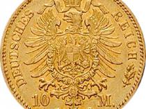 10 Mark Kaiserreich Hessen 1872-1873 Ludwig Jaeger 213