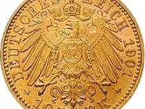 10 Mark Kaiserreich 1901 Mecklenburg Schwerin Jaeger 233 Friedrich Franz