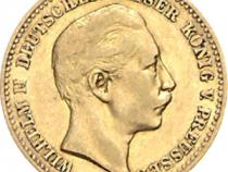 10 Mark Kaiserreich 1889 Preussen Wilhelm II Jaeger 249
