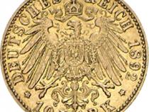10 Mark Kaiserreich 1890-1912 Preussen Wilhelm II Jaeger 251