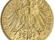 10 Mark Kaiserreich 1891-1902 Sachsen Albert Jaeger 263