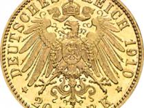 20 Mark Kaiserreich 1910-1914 Sachsen Meiningen Georg II Jaeger 281