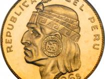 50 Soles Peru Inka Goldmünze Südamerika