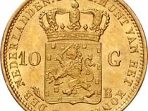 10 Gulden König Wilhelm 1875-1889 Niederlande Holland