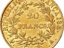 20 Franc Frankreich Napoleon ohne Kranz