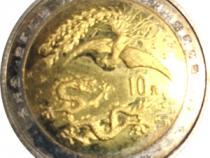 China 1/10 Gold Dragon & Phoenix 1994 10 Yuan 1/28 Silber