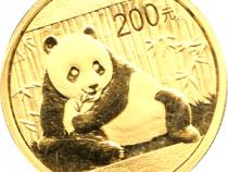 China Panda 1/2 Unze 2015 Goldpanda 200 Yuan