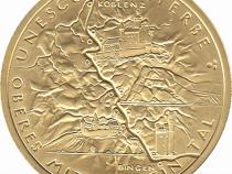 100 Euro Goldmünze 2015 UNESCO Weltkulturerbe Oberes Mittelrhein Tal
