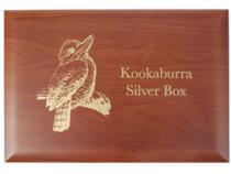 Hochwertige Holz Münzkassette Silber Kookaburra 10 Unzen