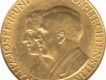 25 Franken Liechtenstein Goldmünze Prince Franz Josef II 1956