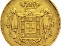 Portugal 5000 Reis Goldmünze Pedro V 1860
