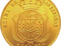 Spanien 100 Reales Goldmünze Isabel II 1833-1868