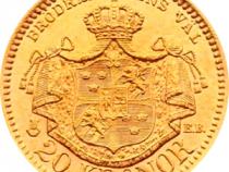 Schweden 5 Kronen Goldmünze Gustav V 1907-1950